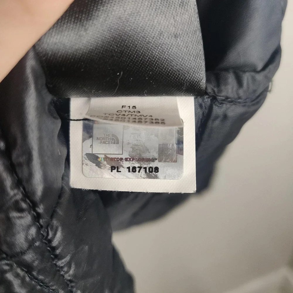 The North Face Thermoball Jacket Womens Small Black Quilted Puffer Full‎ Zip
